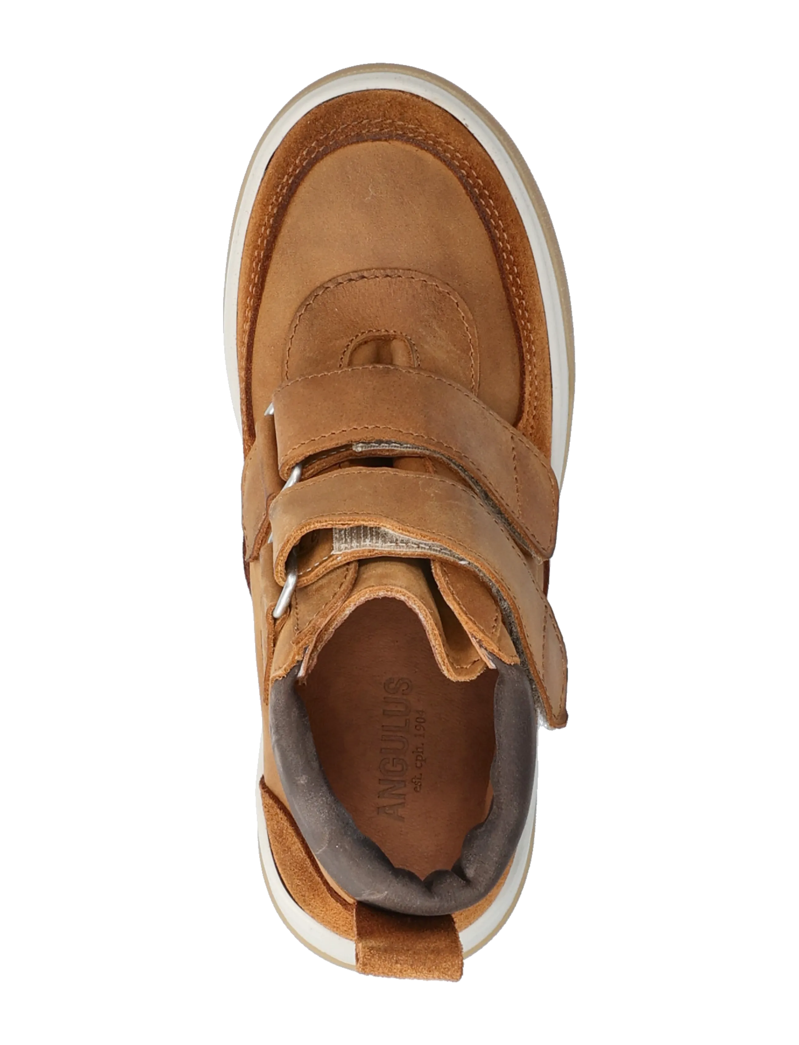 ANGULUS - Shoes - flat - with velcro - sneakers - 2219/3271/3270 cognac/dark bro - 3