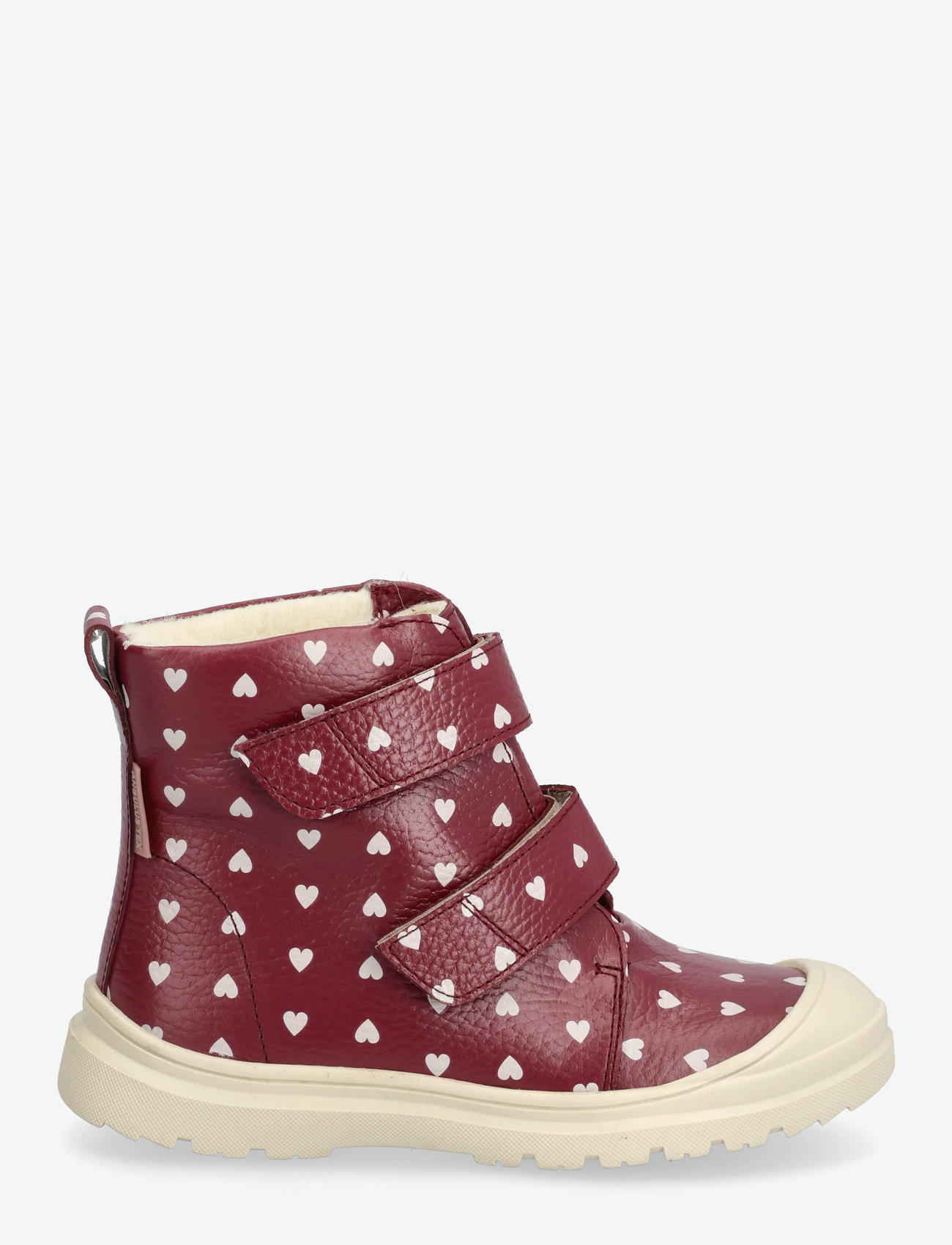 ANGULUS - Boots - flat - with velcro - sügisjalanõud - 3951 berry w. rose hearts - 1