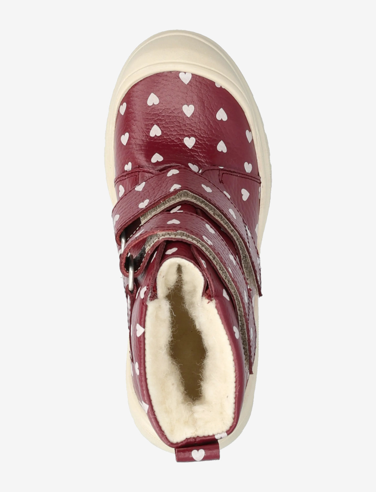 ANGULUS - Boots - flat - with velcro - sügisjalanõud - 3951 berry w. rose hearts - 3