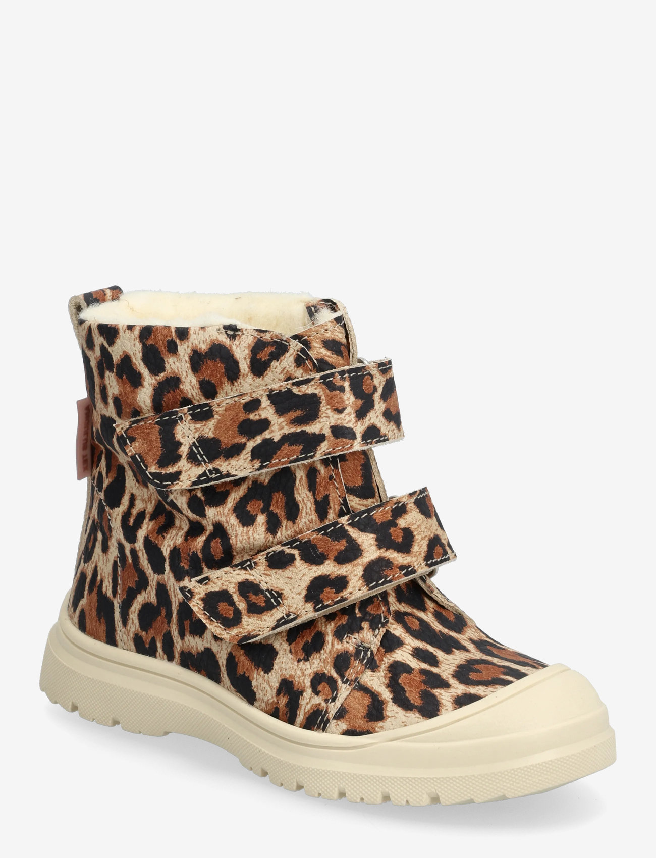 ANGULUS - Boots - flat - with velcro - efterårssko - 4020 beige leo garbi - 0