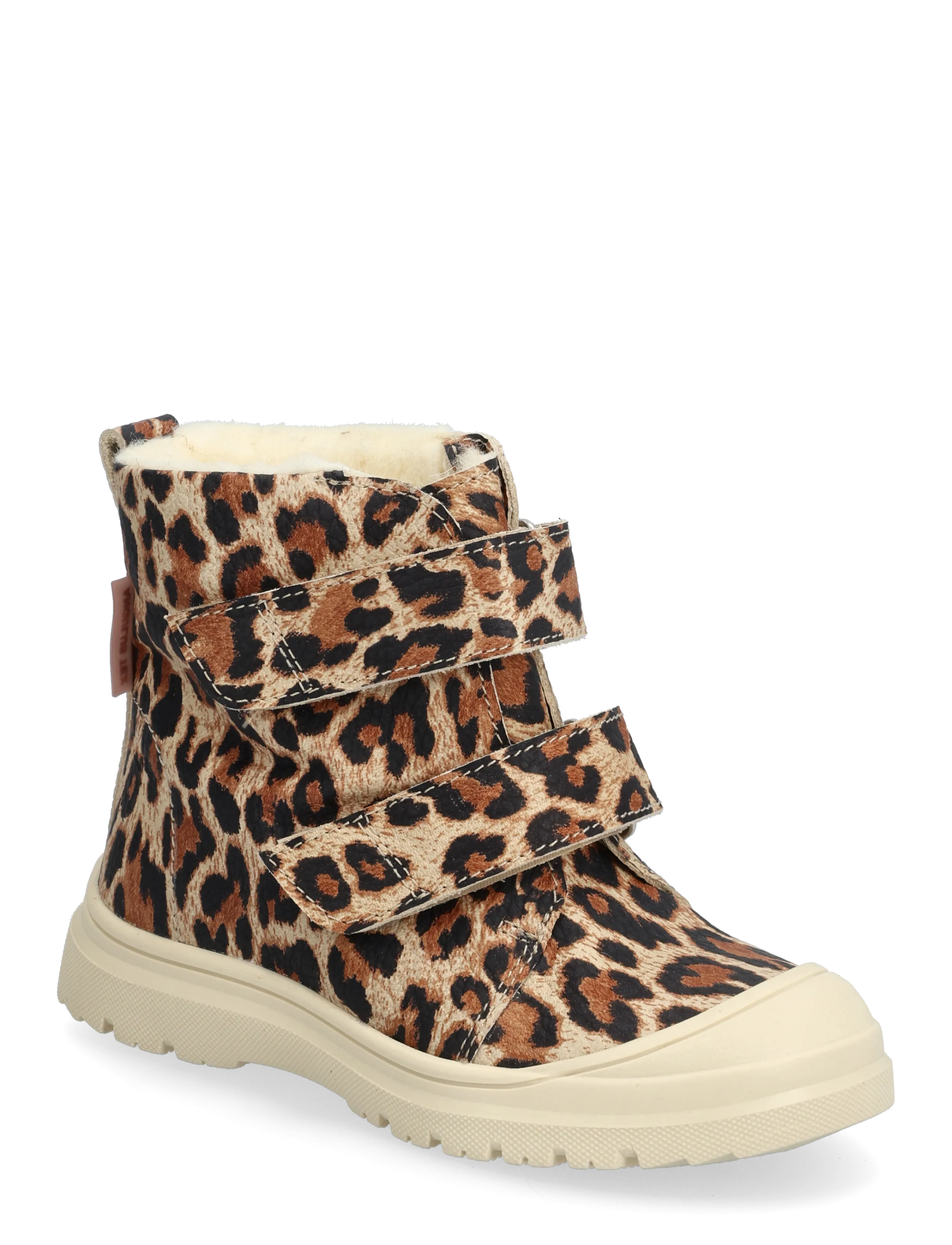 ANGULUS Boots - flat - with velcro - Vinterstøvler - 4020 BEIGE LEO GARBI / multi