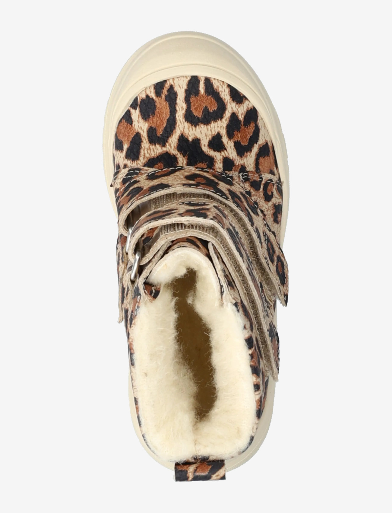 ANGULUS - Boots - flat - with velcro - efterårssko - 4020 beige leo garbi - 3