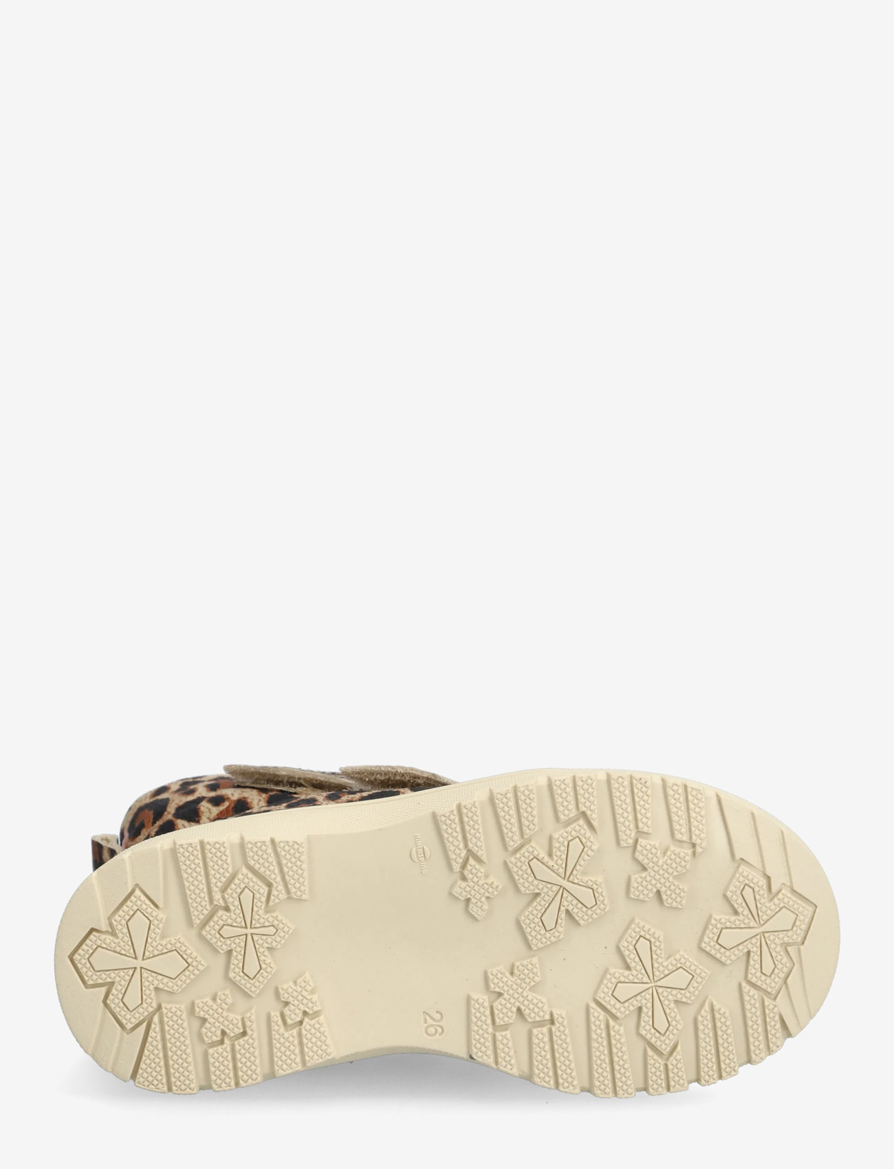 ANGULUS - Boots - flat - with velcro - efterårssko - 4020 beige leo garbi - 4