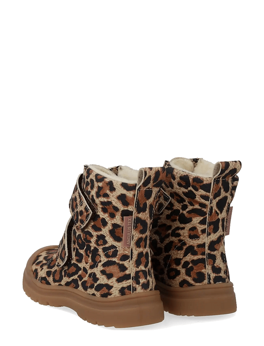 ANGULUS - Boots - flat - with velcro - winter boots - 4020 beige leo garbi - 2