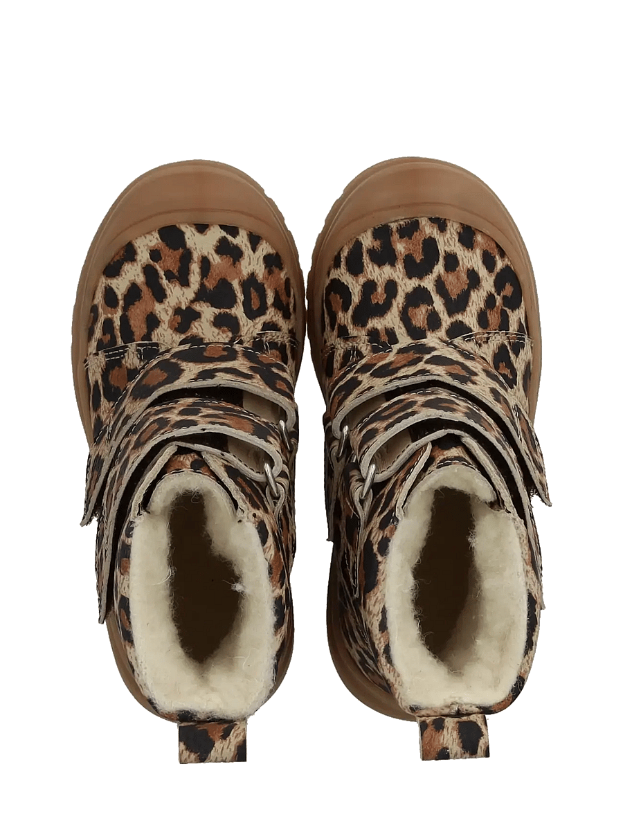 ANGULUS - Boots - flat - with velcro - winter boots - 4020 beige leo garbi - 3