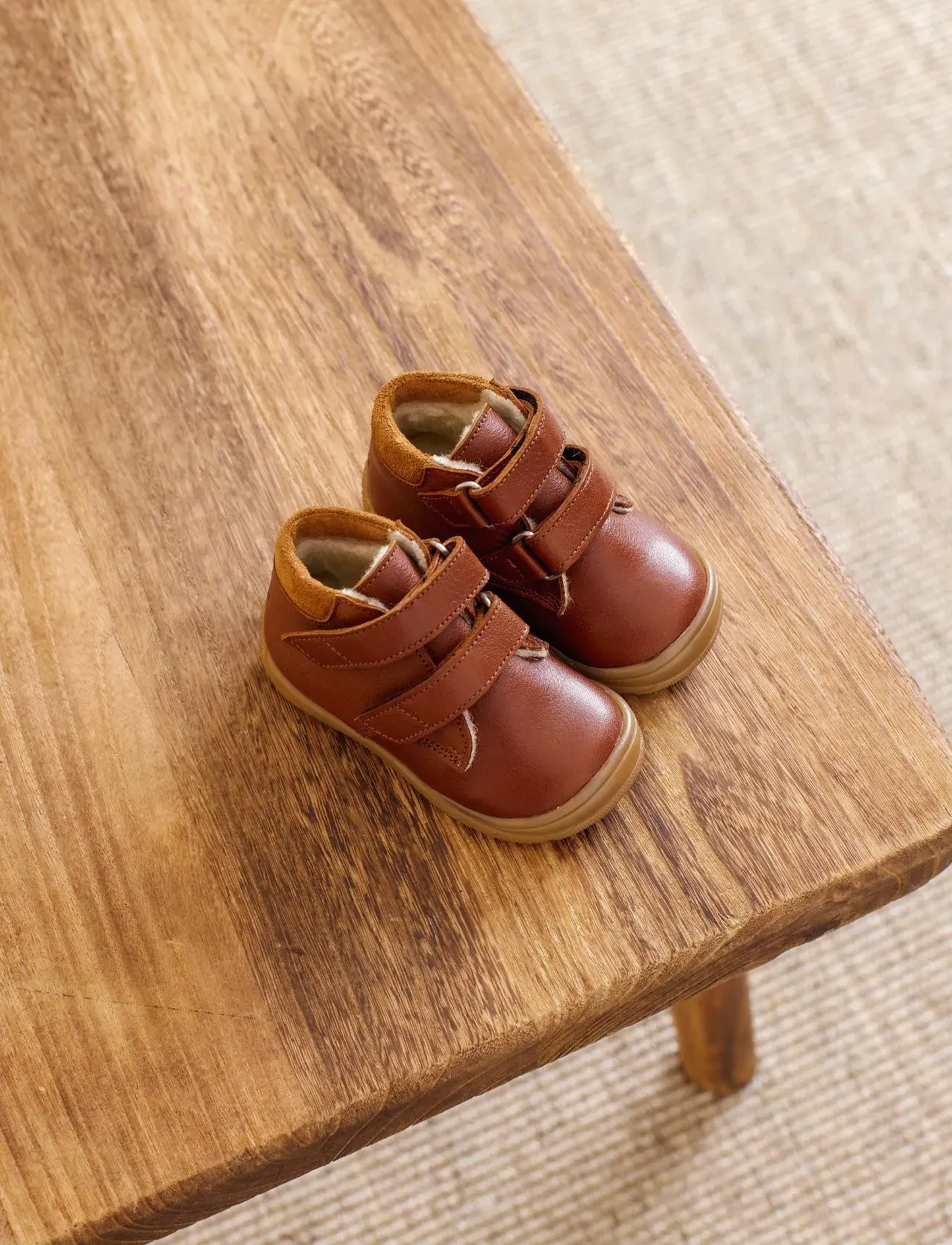 ANGULUS Shoes Flat With Velcro, Børn, Velcro Ankelstøvler, Brun, Str: 19