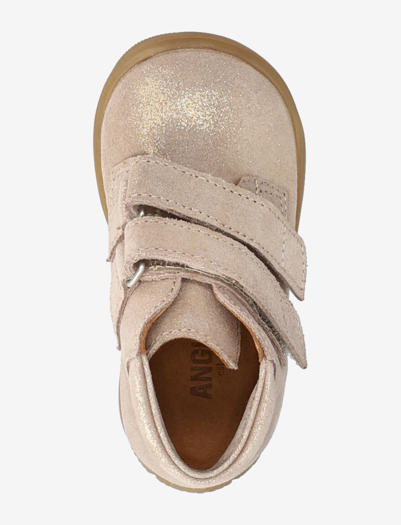 ANGULUS - Shoes - flat - with velcro - lapsed, kes veel ei käi - 4018 rose glitter suede - 3