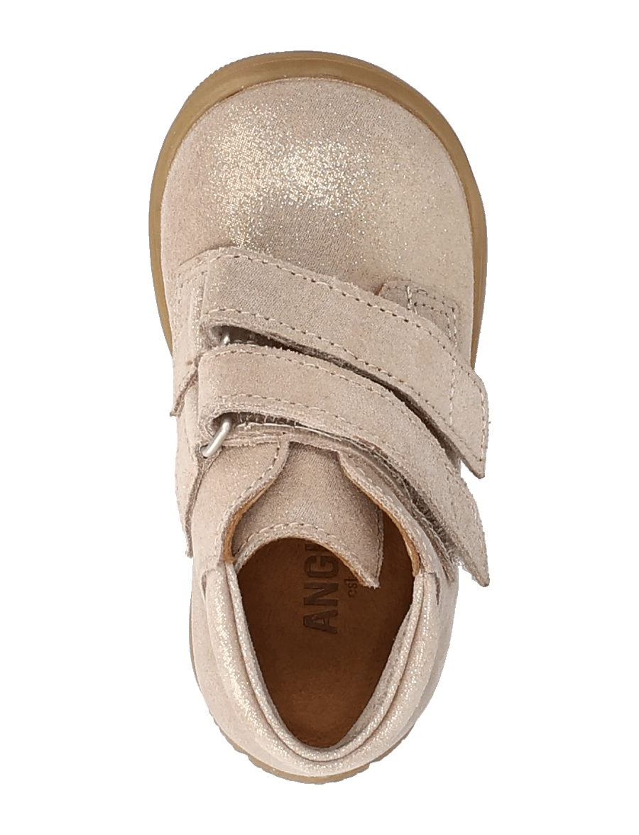 ANGULUS - Shoes - flat - with velcro - skor - 4018 rose glitter suede - 3