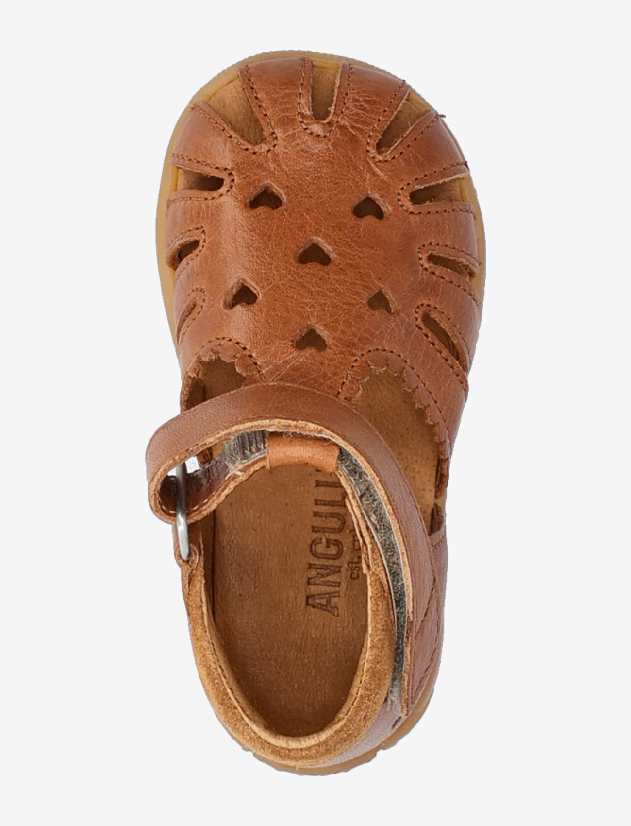ANGULUS - Sandals - flat  - closed toe - birthday gifts - 1545/2219 cognac/cognac - 3