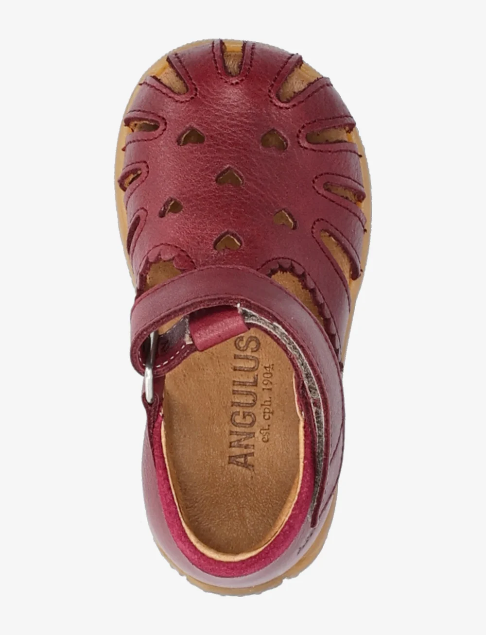 ANGULUS - Sandals - flat - closed toe - sko - 3215/2739 berry/berry - 3