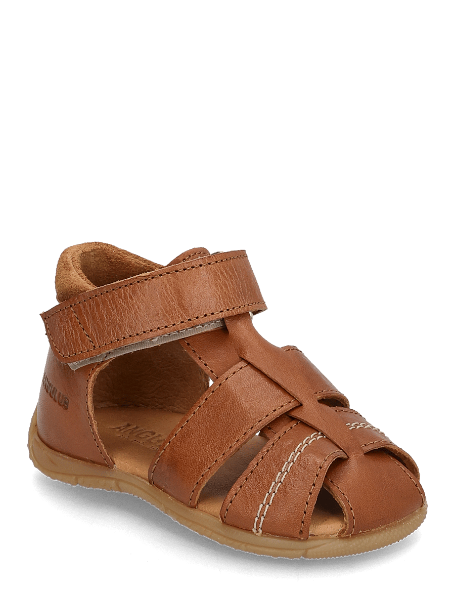 ANGULUS - Sandals - flat - closed toe - kingad - 1545/2219 cognac/cognac - 1