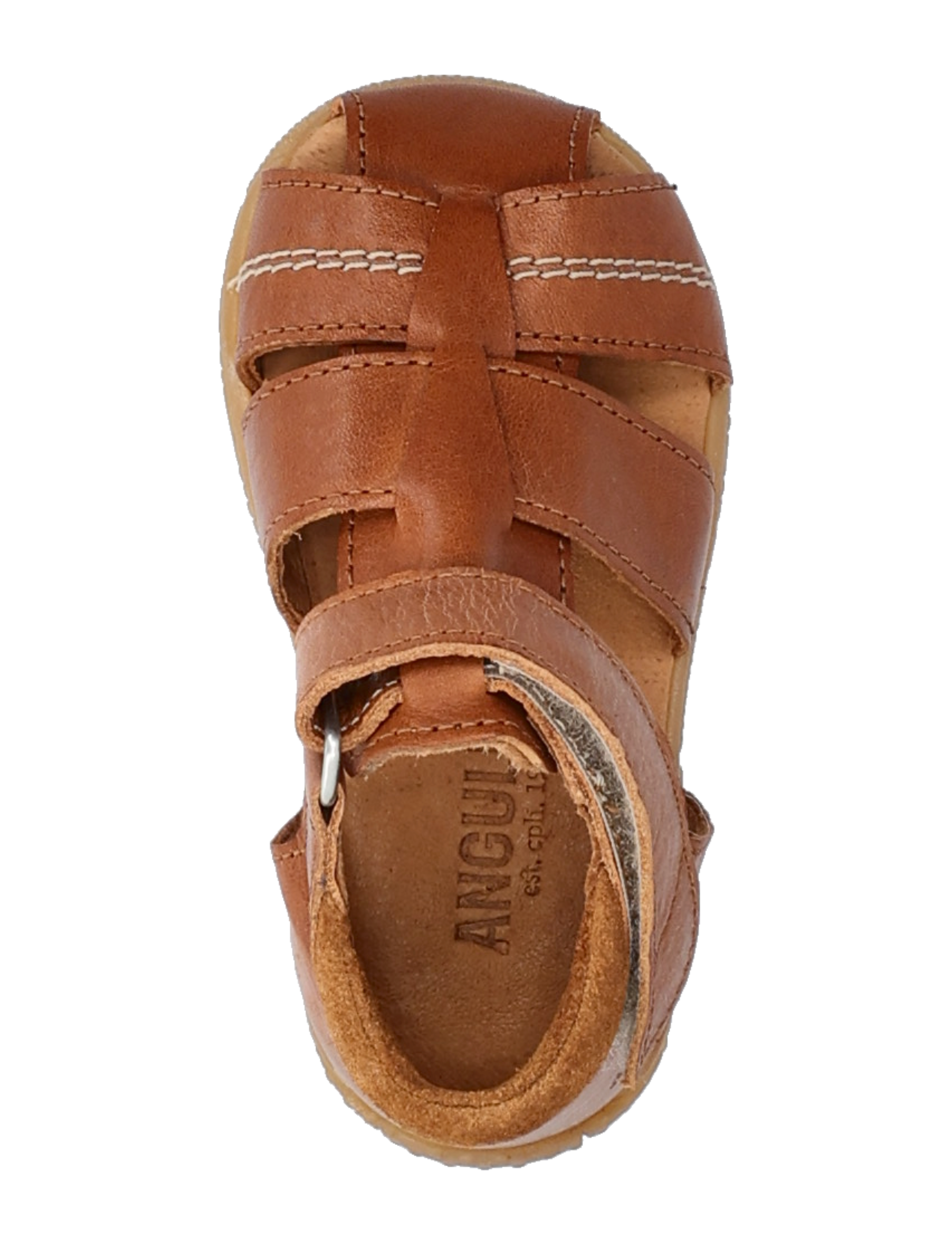 ANGULUS - Sandals - flat  - closed toe - sommarfynd - 1545/2219 cognac/cognac - 4