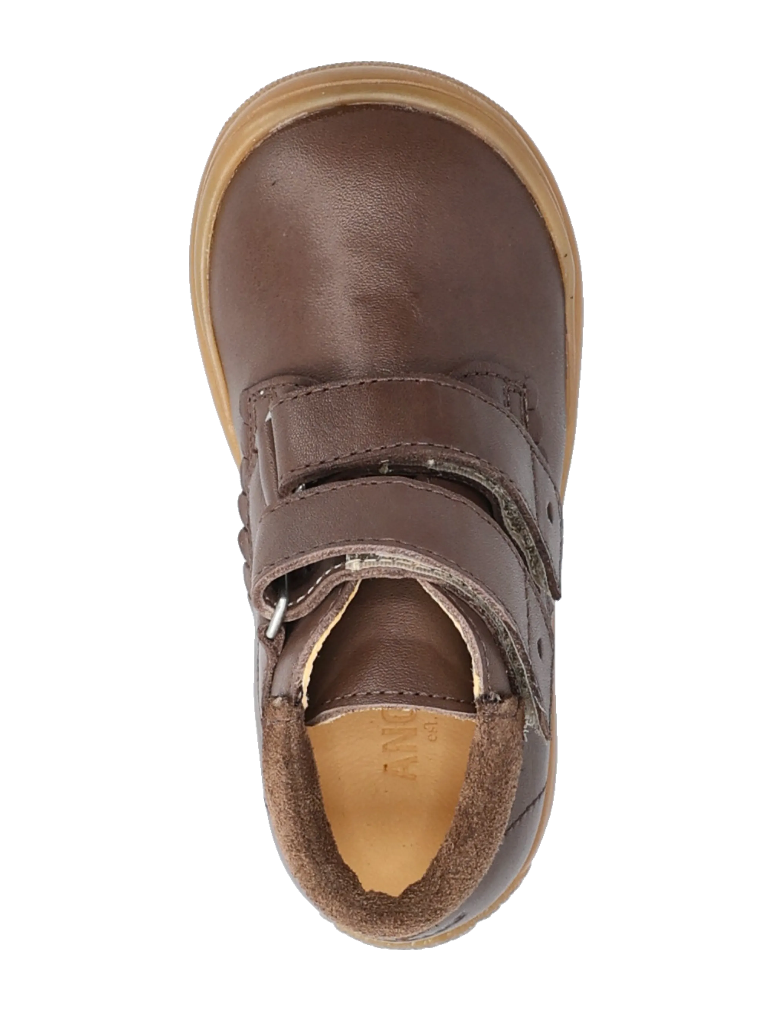 ANGULUS - Shoes - flat - with velcro - efterårssko - 4073/1780 dark taupe/dark taup - 3