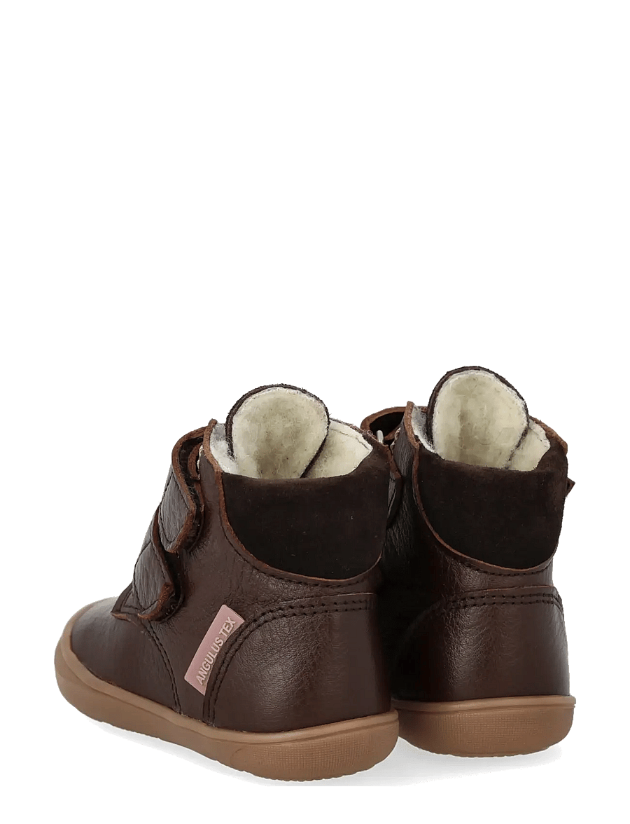 ANGULUS - Boots - flat - with velcro - vinterstövlar - 3261/1779 dark brown/dark brow - 2