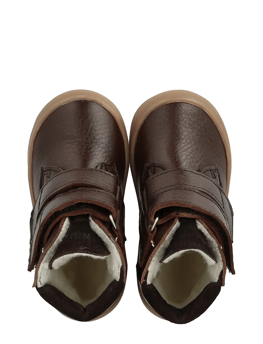 ANGULUS - Boots - flat - with velcro - vinterstövlar - 3261/1779 dark brown/dark brow - 3