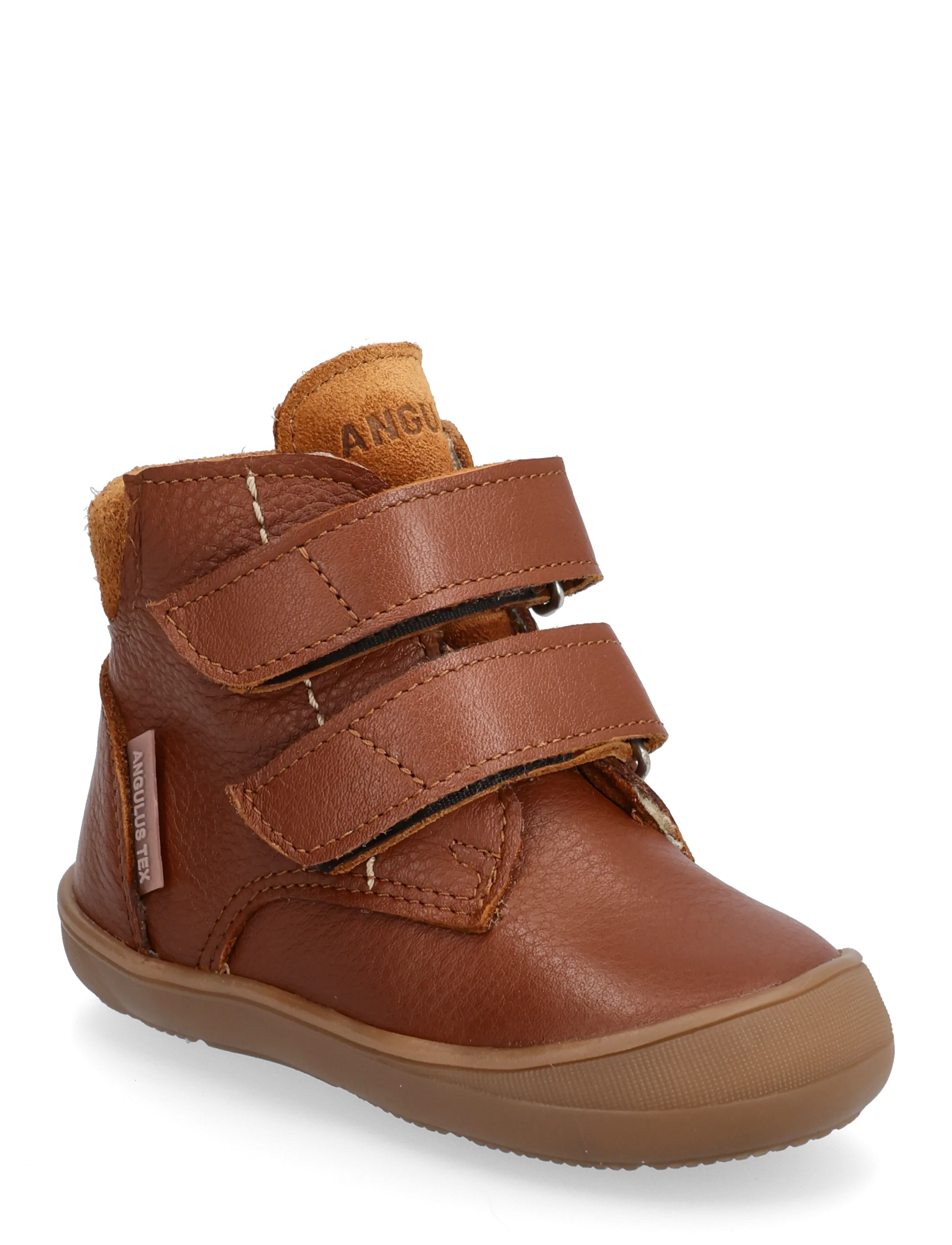 Boots - flat - with velcro - 3260/2219 COGNAC/COGNAC