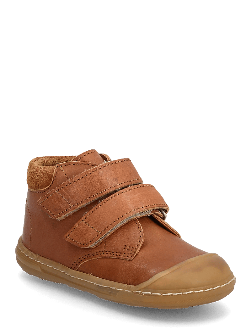 ANGULUS - Booties - flat - with velcro - kingad - 1545/2219 cognac/cognac - 1