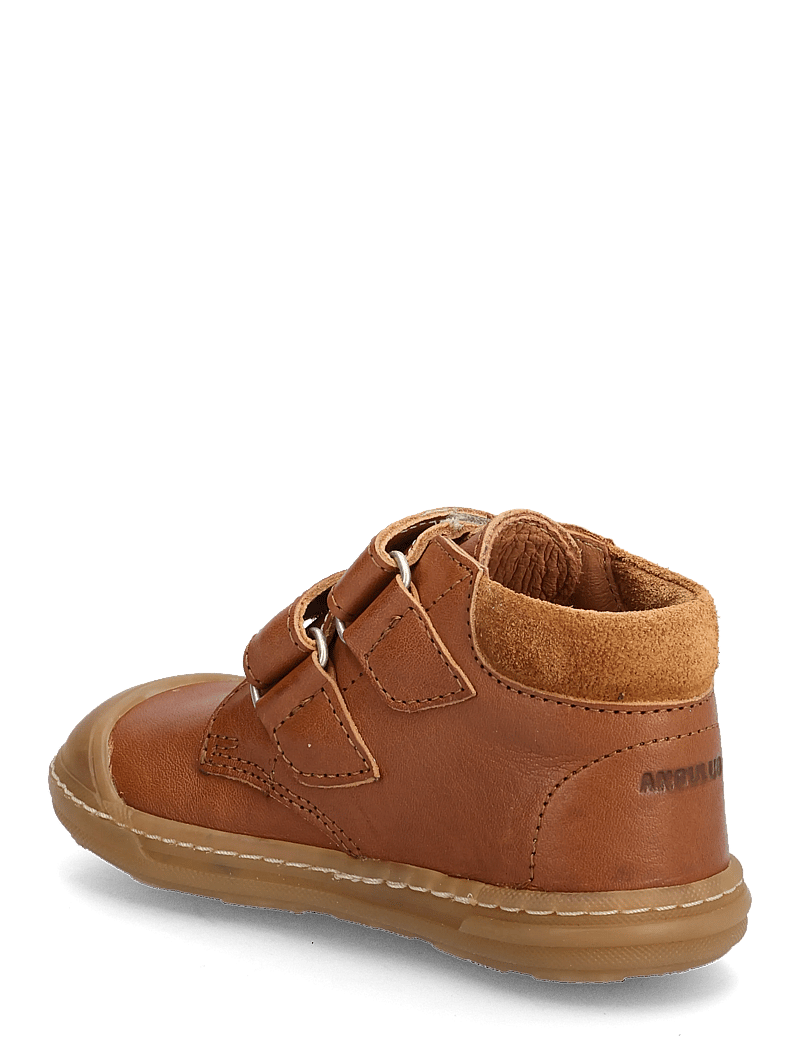 ANGULUS - Booties - flat - with velcro - kingad - 1545/2219 cognac/cognac - 3