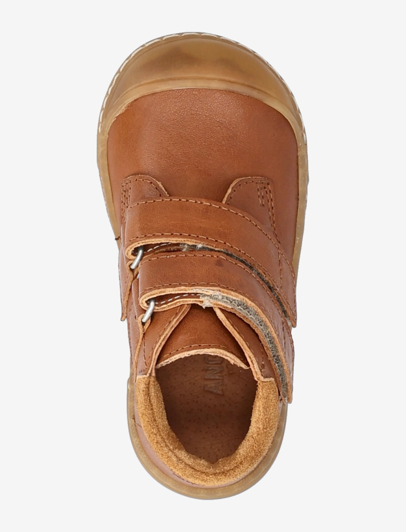 ANGULUS - Booties - flat - with velcro - kingad - 1545/2219 cognac/cognac - 4