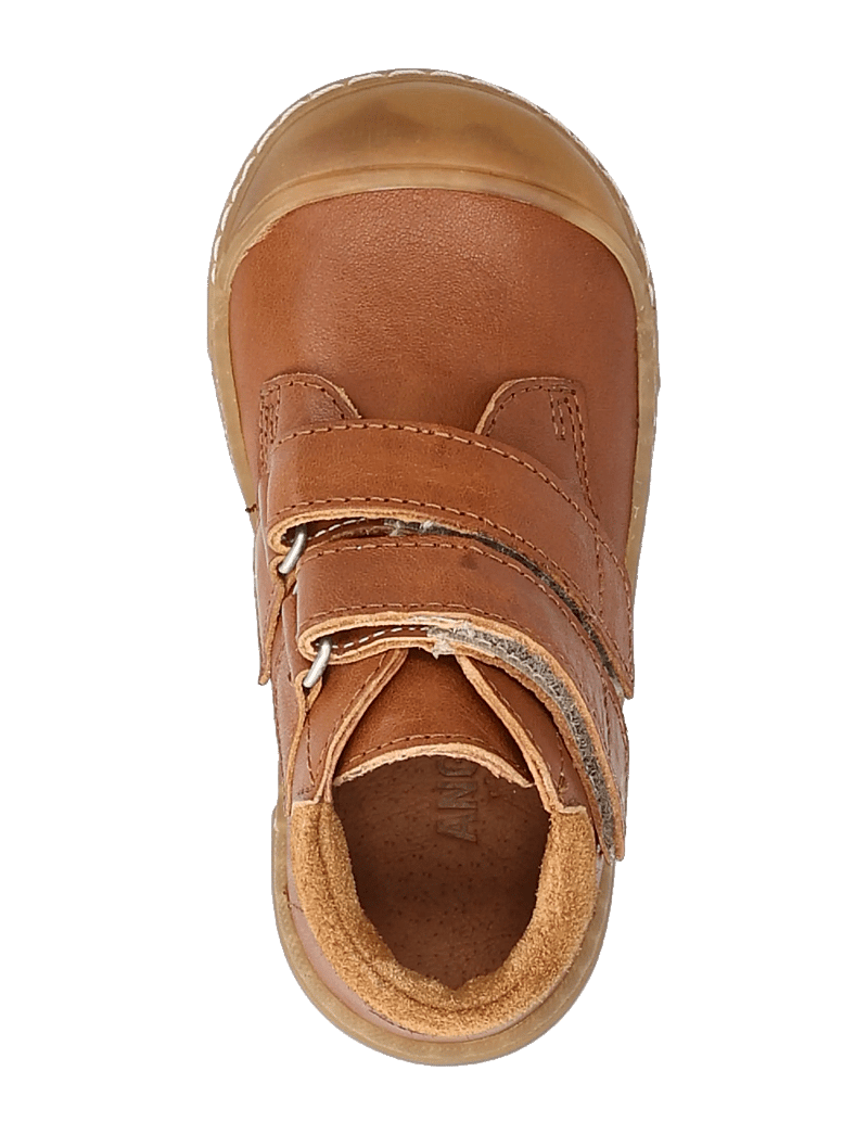 ANGULUS - Booties - flat - with velcro - kingad - 1545/2219 cognac/cognac - 4