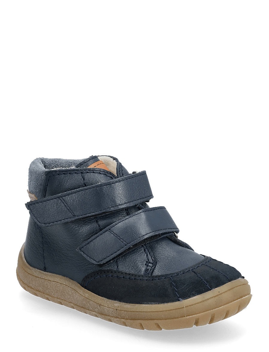 ANGULUS - Boots - flat - with velcro - winterstiefel - 2103/3266/1789/2734 navy/tan/b - 1