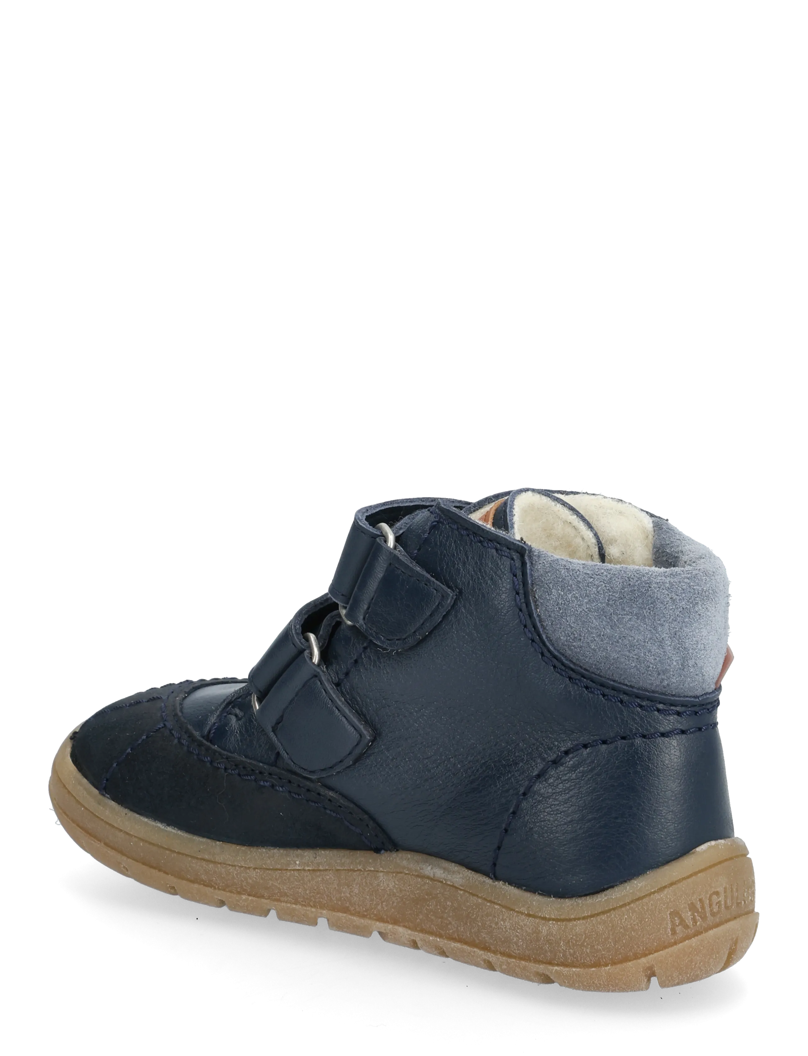 ANGULUS - Boots - flat - with velcro - winter boots - 2103/3266/1789/2734 navy/tan/b - 3