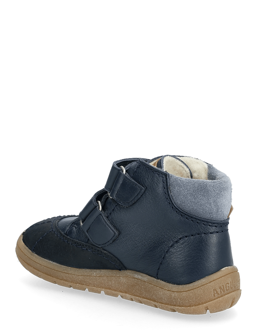 ANGULUS - Boots - flat - with velcro - winterstiefel - 2103/3266/1789/2734 navy/tan/b - 3