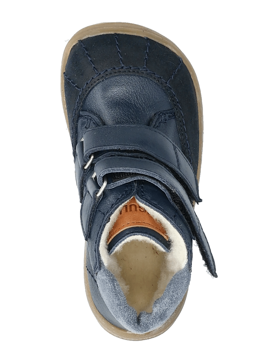 ANGULUS - Boots - flat - with velcro - winterstiefel - 2103/3266/1789/2734 navy/tan/b - 4