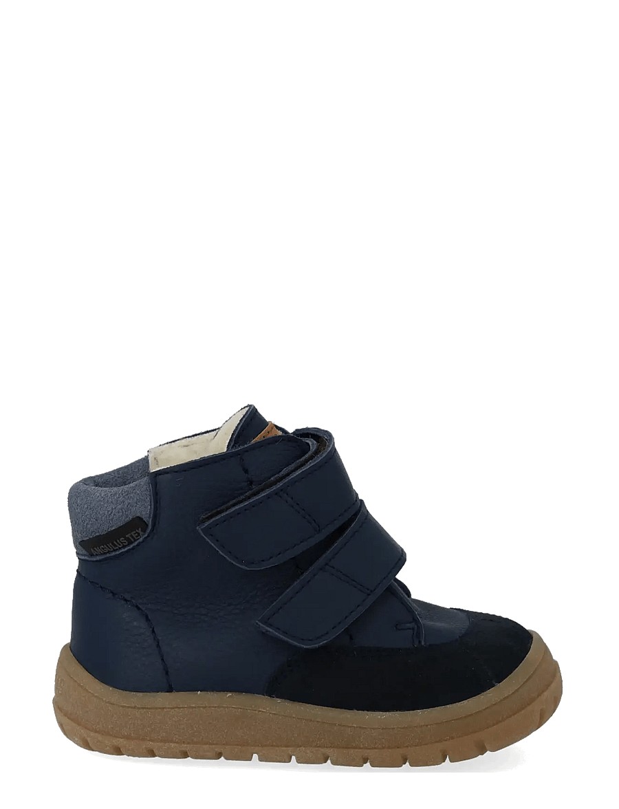 ANGULUS - Boots - flat - with velcro - winter boots - 2103/3266/1789/2734 navy/tan/b - 2
