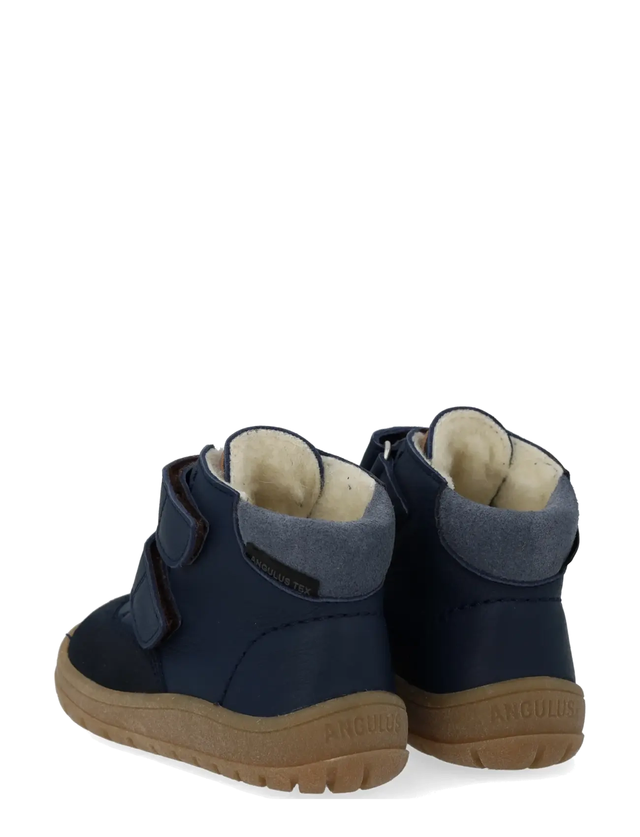ANGULUS - Boots - flat - with velcro - winter boots - 2103/3266/1789/2734 navy/tan/b - 3