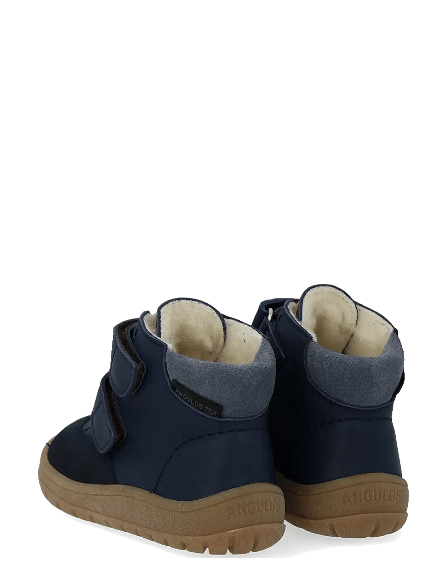 ANGULUS - Boots - flat - with velcro - winter boots - 2103/3266/1789/2734 navy/tan/b - 3