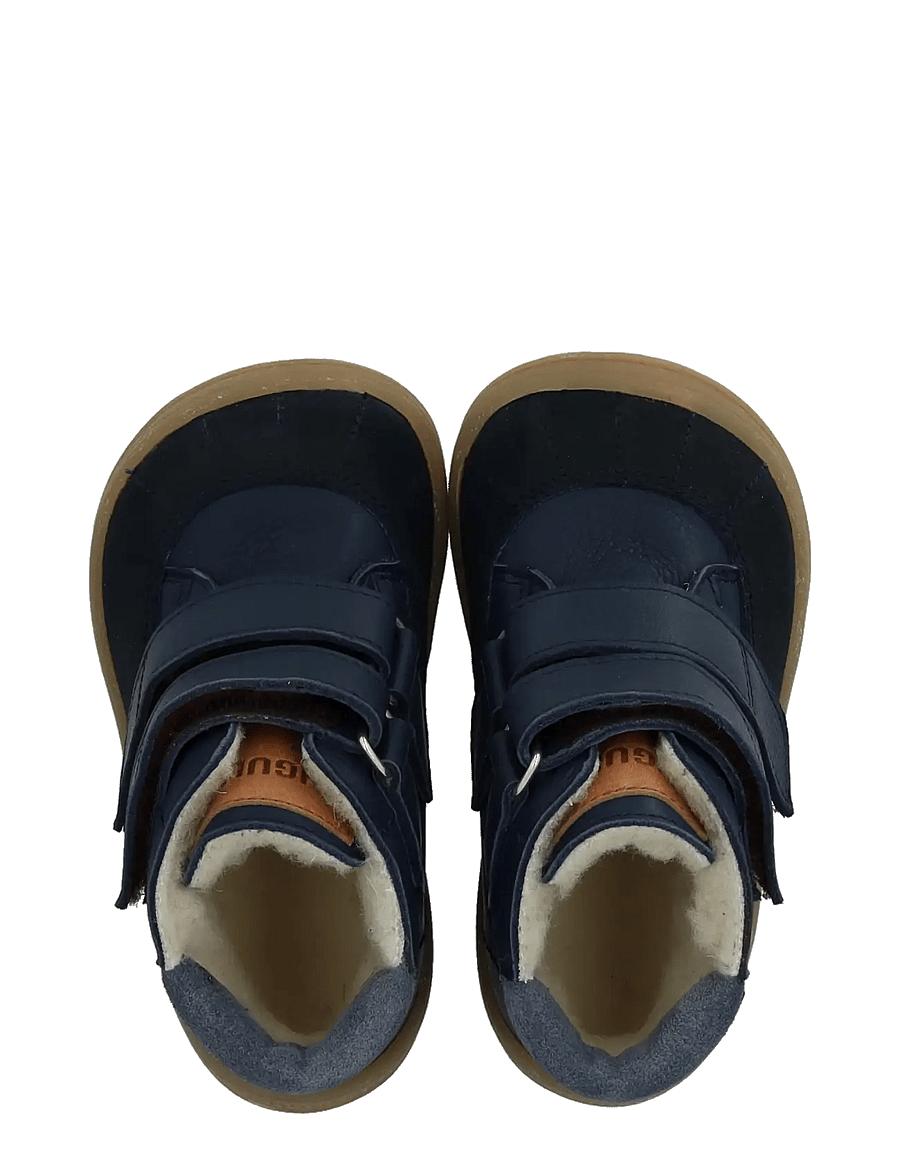 ANGULUS - Boots - flat - with velcro - winter boots - 2103/3266/1789/2734 navy/tan/b - 4