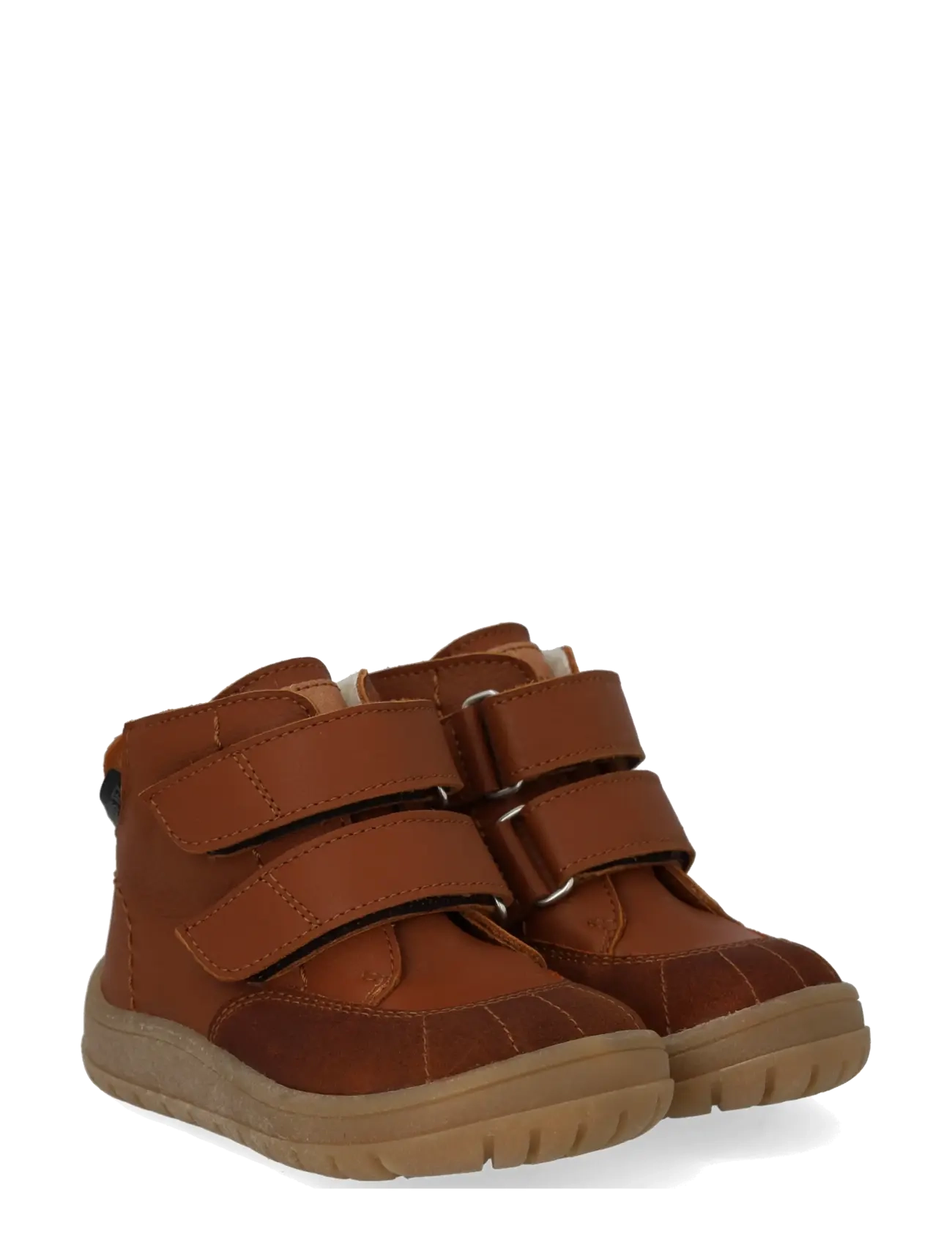ANGULUS Boots - flat - with velcro - Tagasi kooli - 2101/3260/1789/2219 COGNAC/COG / brown