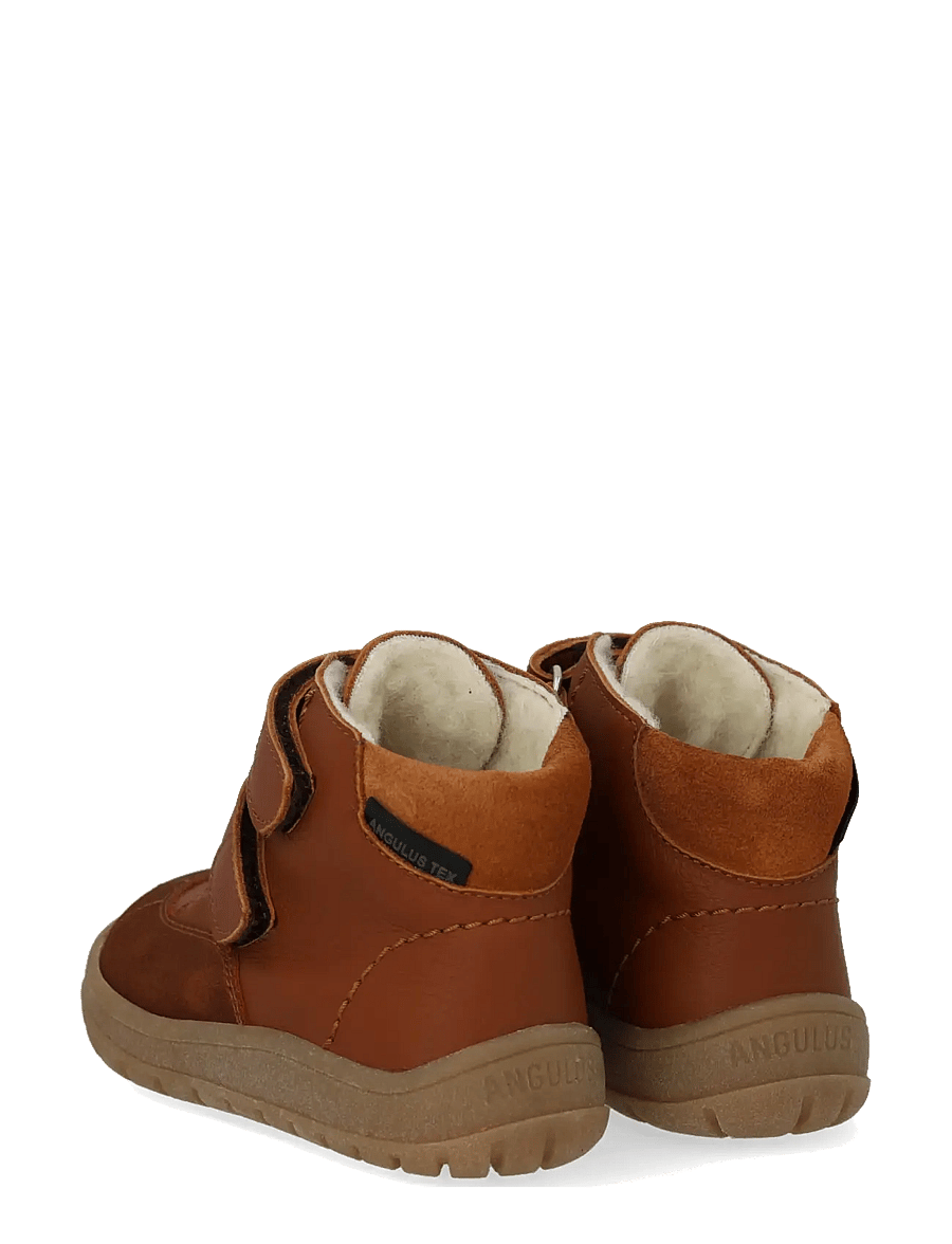 ANGULUS - Boots - flat - with velcro - talvesaapad - 2101/3260/1789/2219 cognac/cog - 2