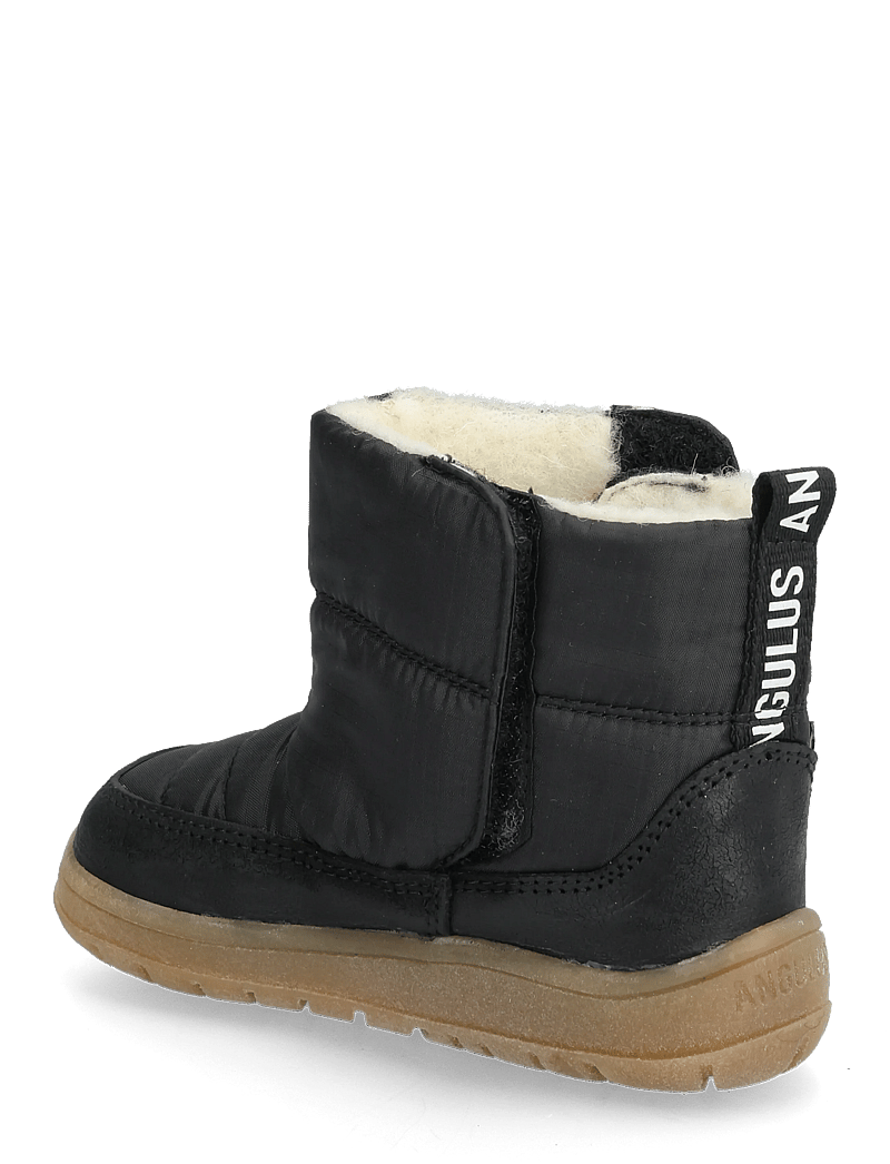 ANGULUS - Boots - flat - with velcro - vinterstövlar - 2100/3320 black/black recycled - 2