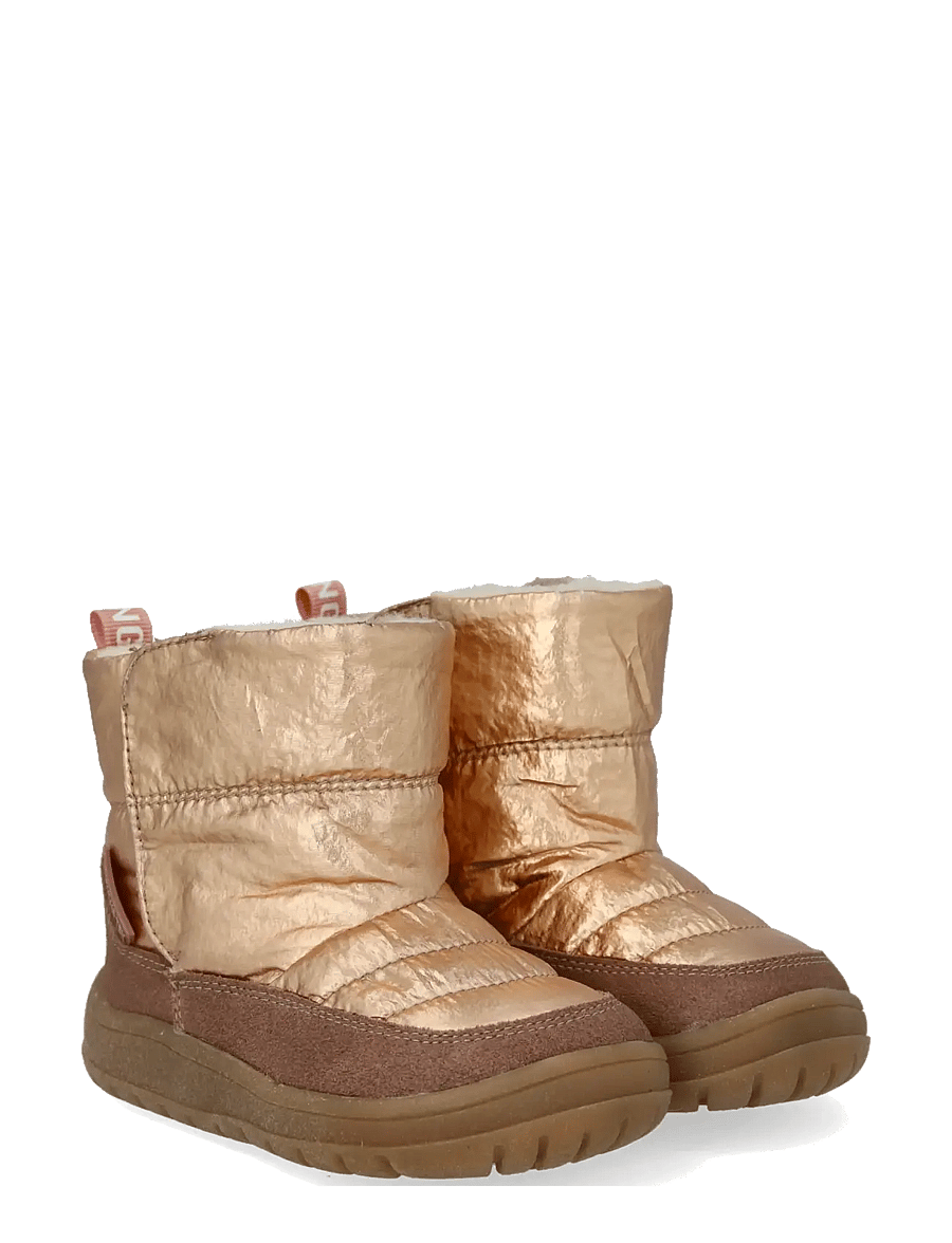 ANGULUS - Boots - flat - with velcro - winterstiefel - 2102/3937 rose/rose gold shine - 0