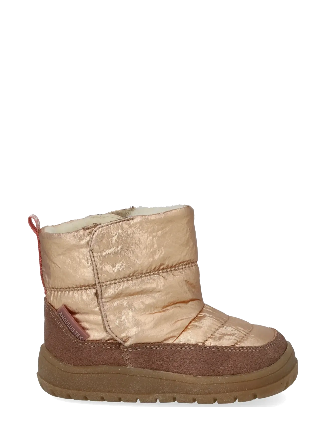 ANGULUS - Boots - flat - with velcro - talvesaapad - 2102/3937 rose/rose gold shine - 1