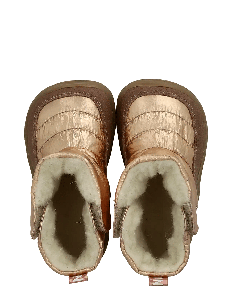 ANGULUS - Boots - flat - with velcro - winterstiefel - 2102/3937 rose/rose gold shine - 3