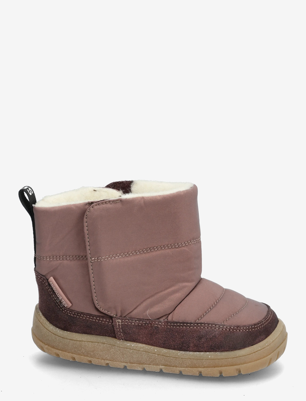 ANGULUS - Boots - flat - with velcro - efterårssko - 3330/3942 dusty aubergine/dust - 1