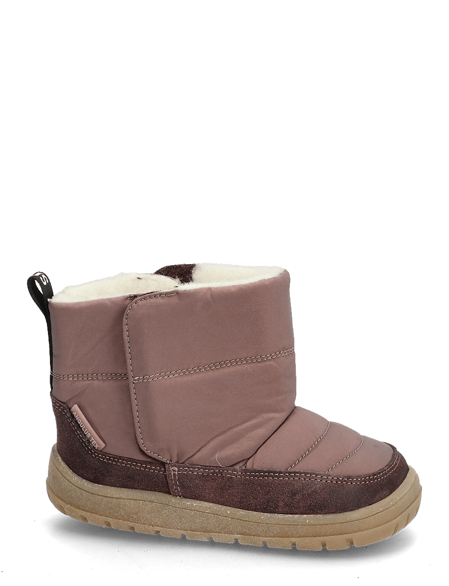 ANGULUS - Boots - flat - with velcro - vinterstövlar - 3330/3942 dusty aubergine/dust - 1