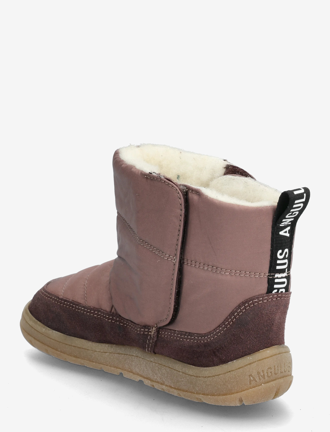 ANGULUS - Boots - flat - with velcro - efterårssko - 3330/3942 dusty aubergine/dust - 2