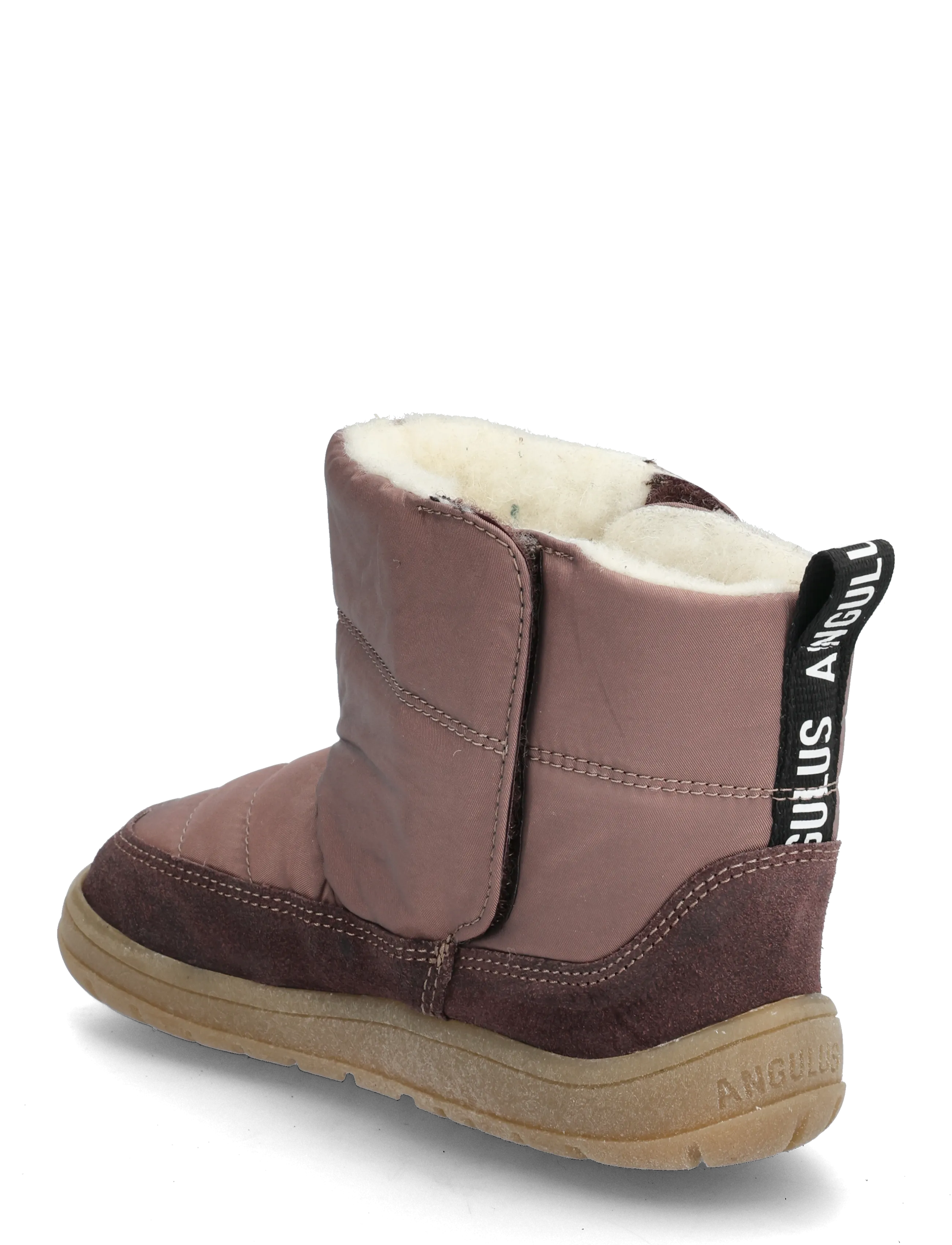 ANGULUS - Boots - flat - with velcro - efterårssko - 3330/3942 dusty aubergine/dust - 2