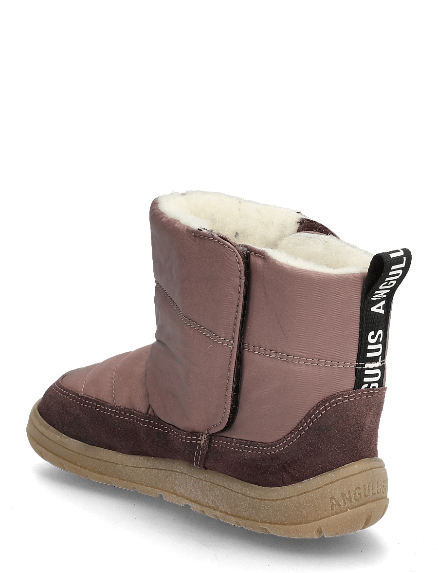 ANGULUS - Boots - flat - with velcro - vinterstövlar - 3330/3942 dusty aubergine/dust - 2