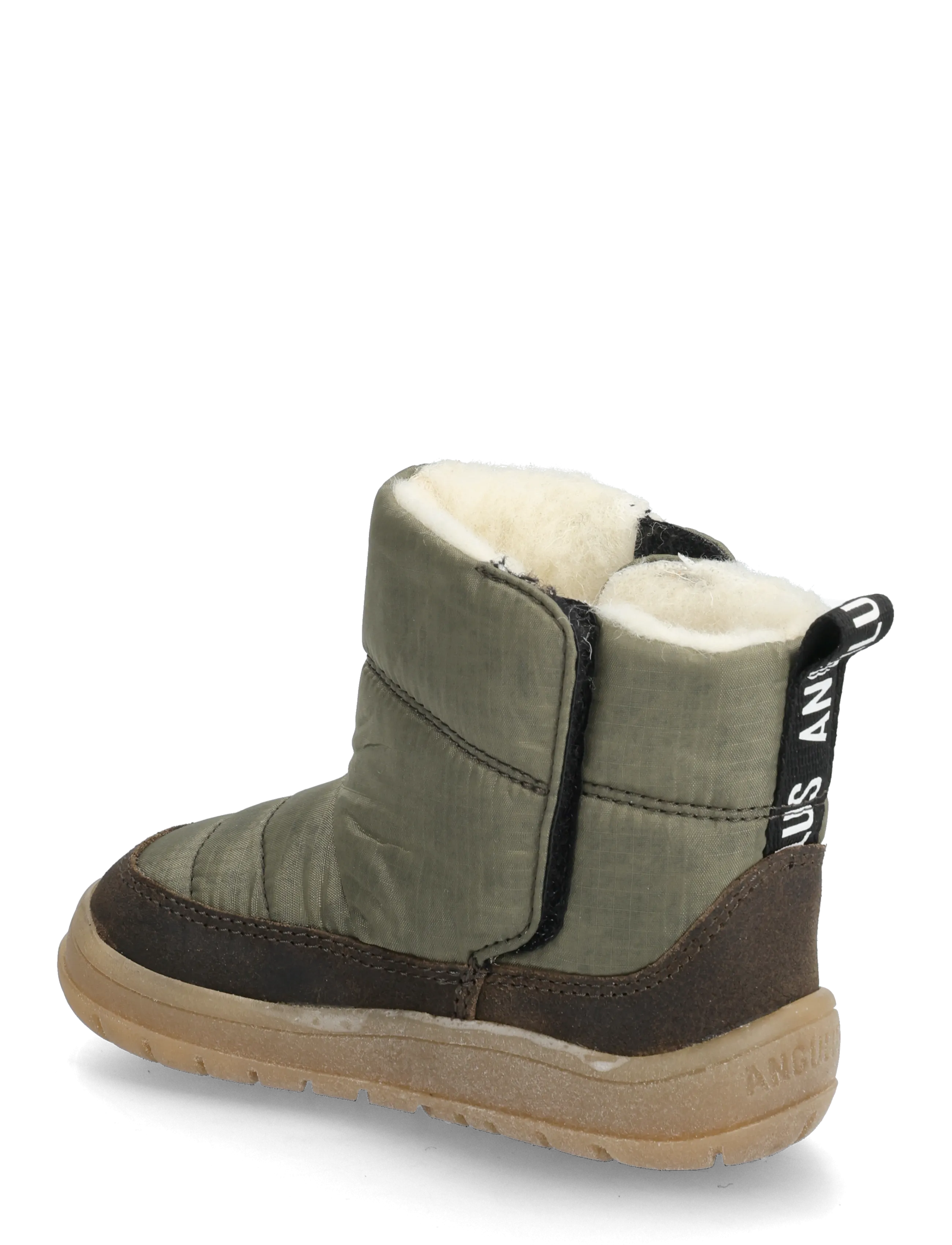 ANGULUS - Boots - flat - with velcro - winter boots - 2107/3322 olive/forrest recycl - 3
