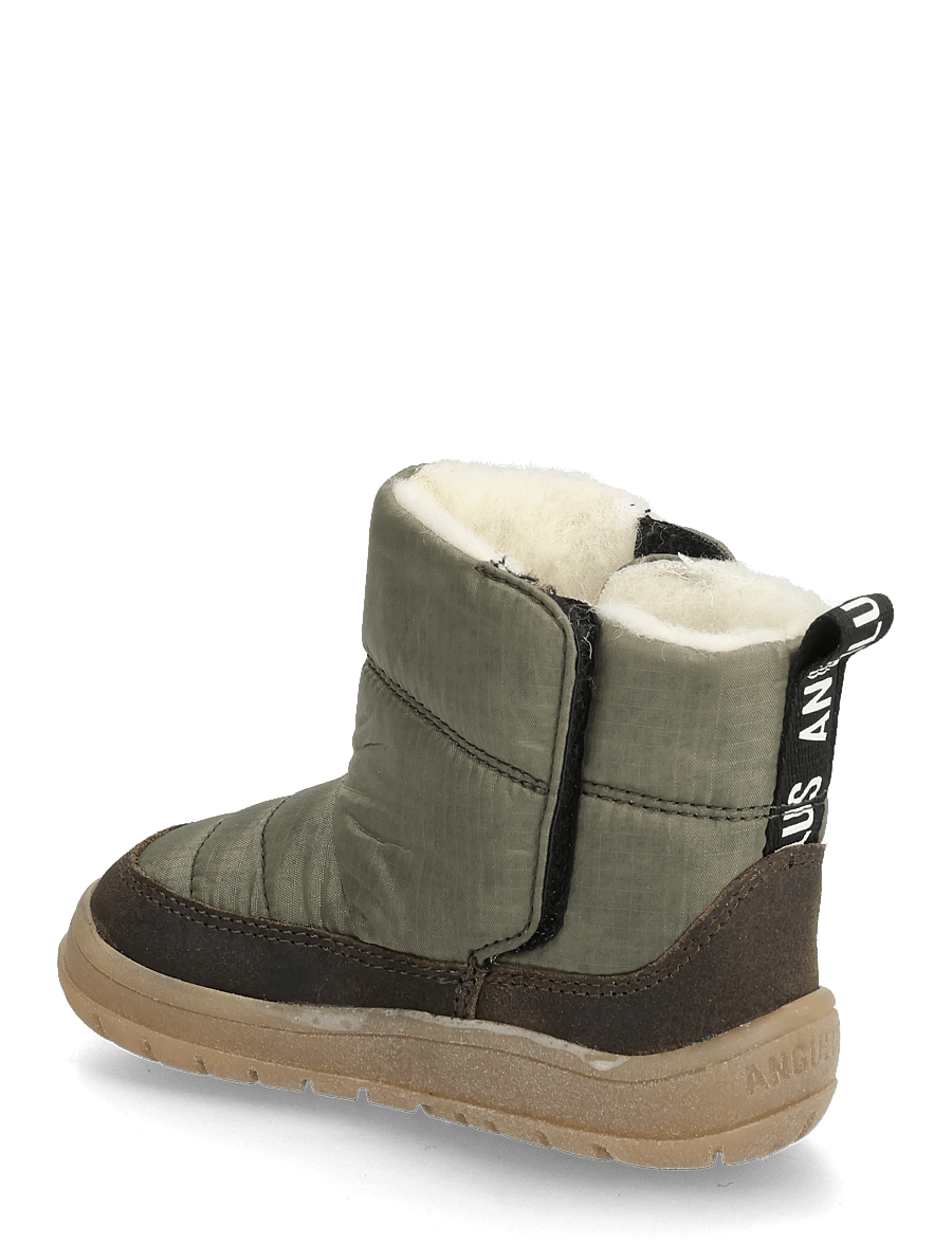 ANGULUS - Boots - flat - with velcro - winterstiefel - 2107/3322 olive/forrest recycl - 3
