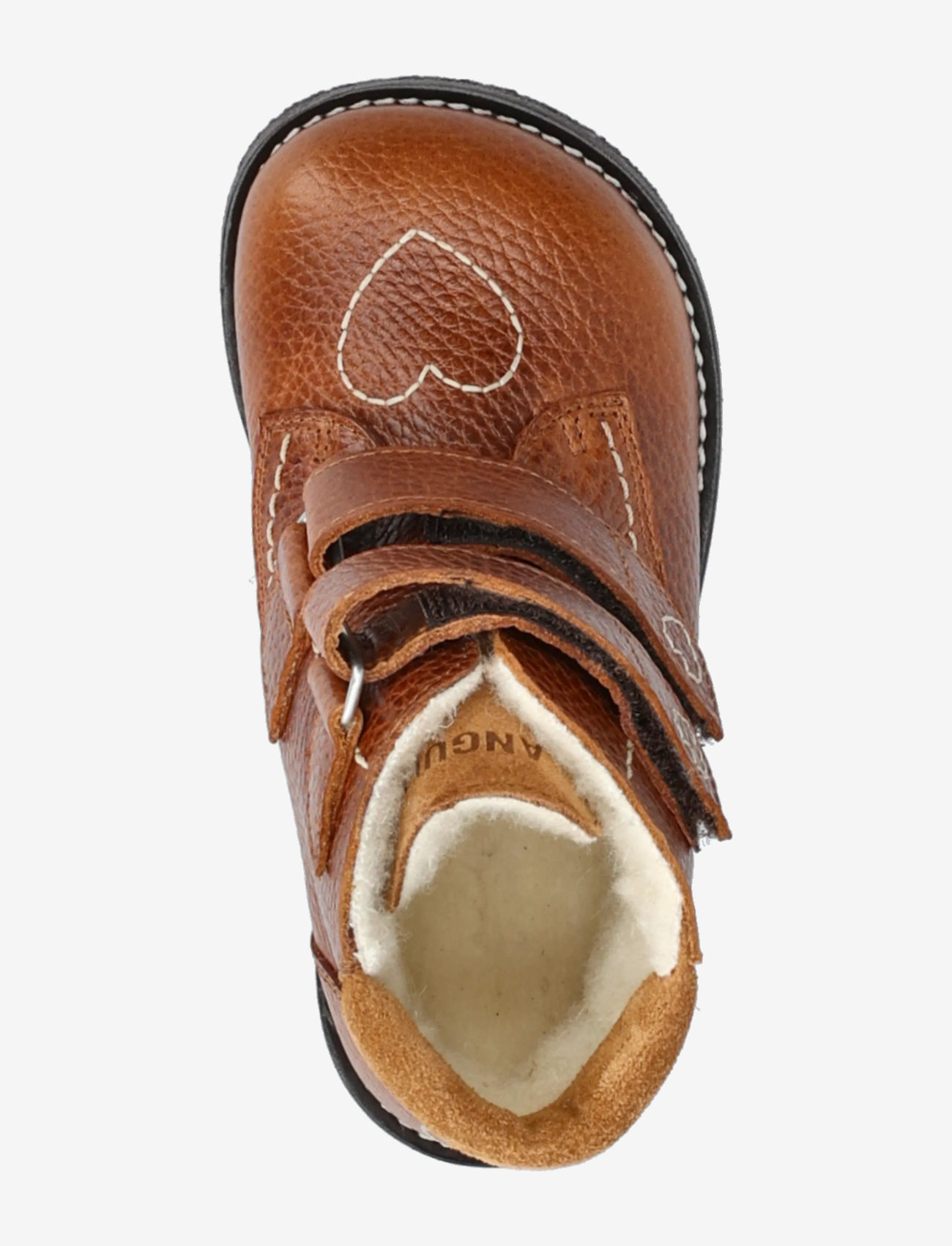 ANGULUS - Boots - flat - with velcro - efterårssko - 2509/2219 cognac - 3