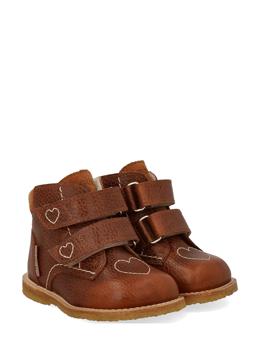ANGULUS - Boots - flat - with velcro - winter boots - 2509/2219 cognac - 0