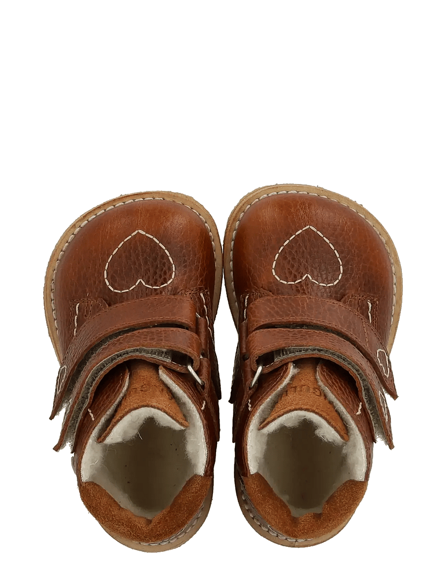ANGULUS - Boots - flat - with velcro - winter boots - 2509/2219 cognac - 3