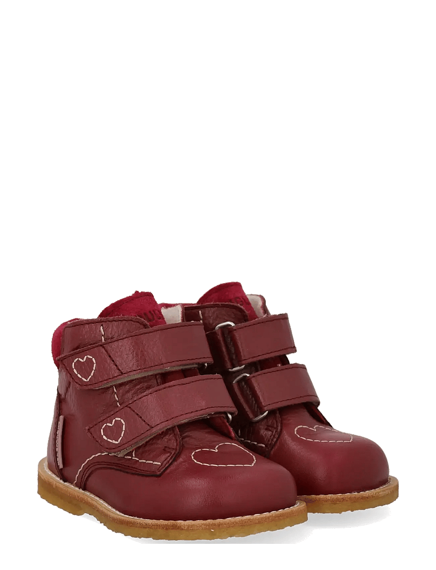 ANGULUS - Boots - flat - with velcro - talvesaapad - 3253/2739 berry/berry - 0