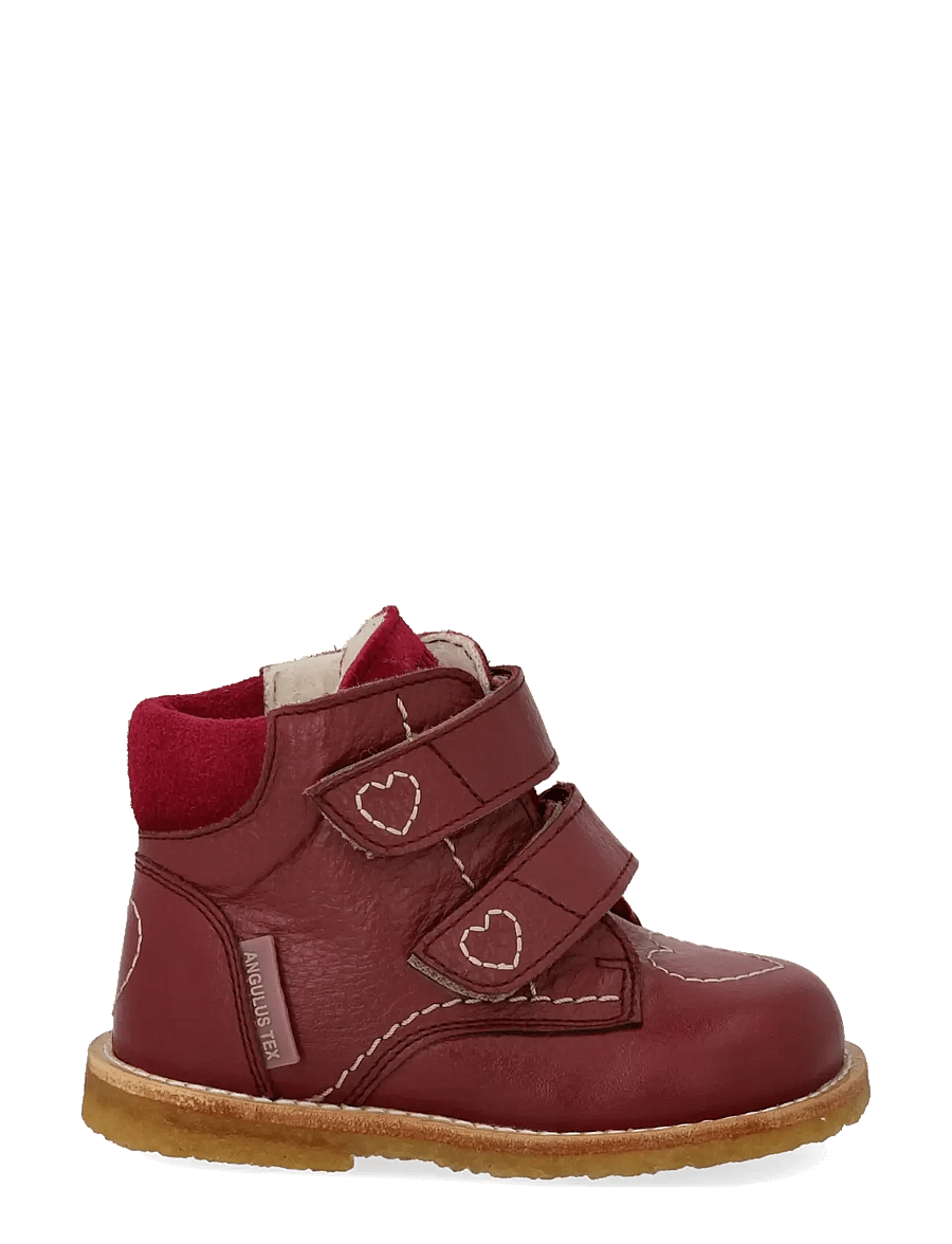 ANGULUS - Boots - flat - with velcro - talvesaapad - 3253/2739 berry/berry - 1